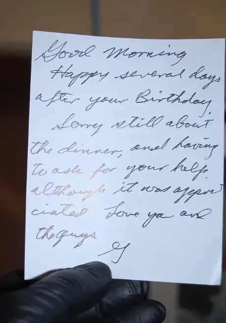 The notes were affectionate (Sante Fe Police Department)