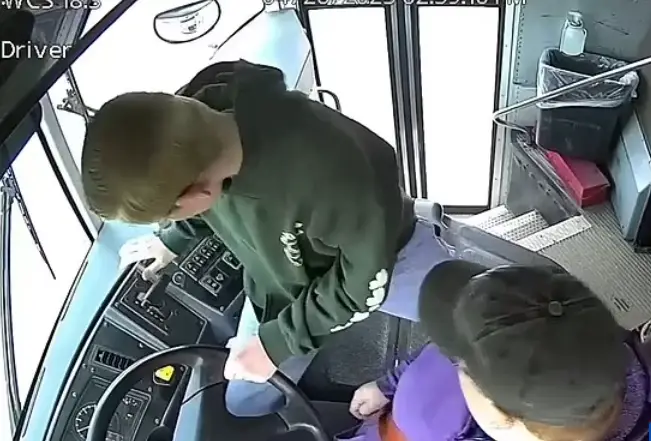 Dillon Reeves saved his classmates' lives when he stepped in after a bus driver fell unconscious at the wheel.