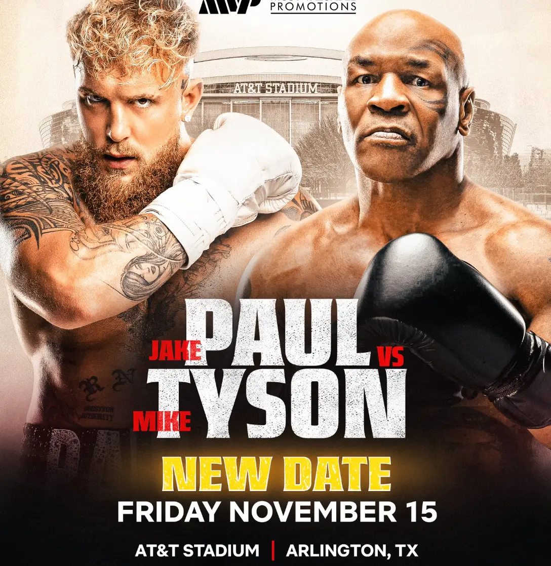 Paul announced the new date on X. (X/@jakepaul)