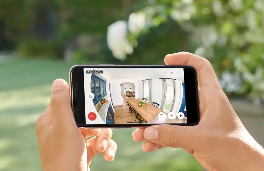 You can watch the drone's footage from your phone.