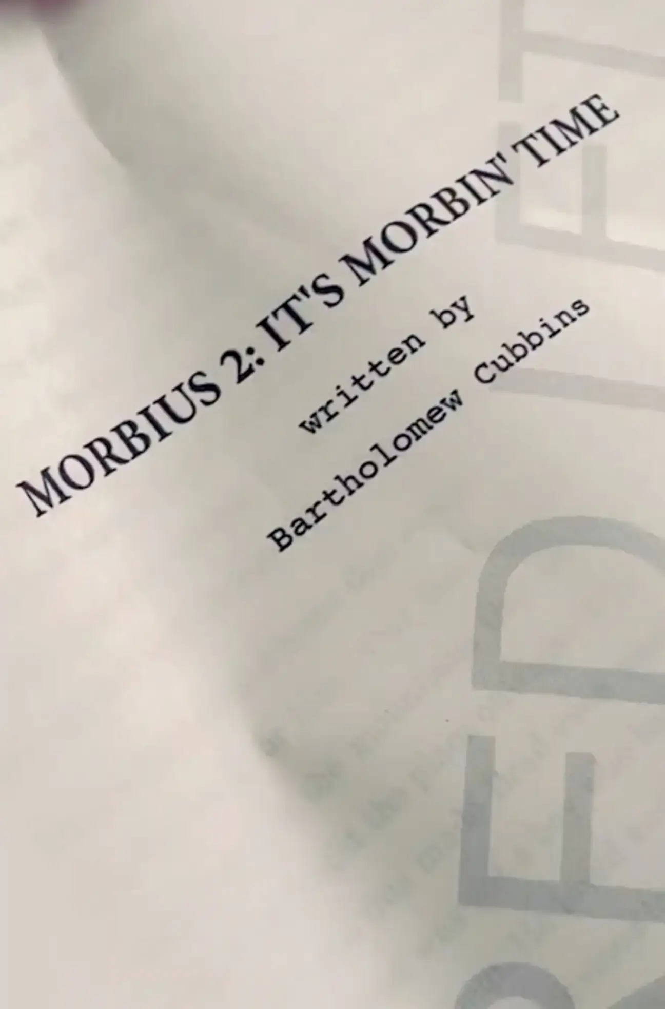 Jared Leto decided to embrace the Morbius memes.