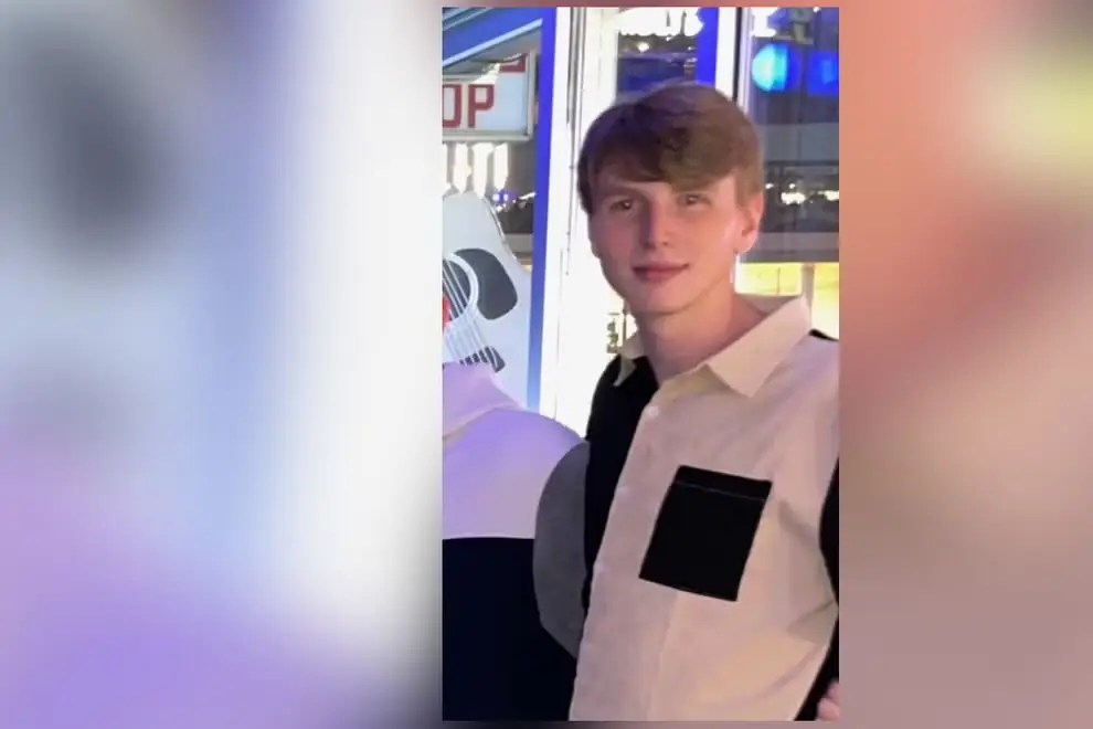 Police are conducting a search for the 22-year-old.