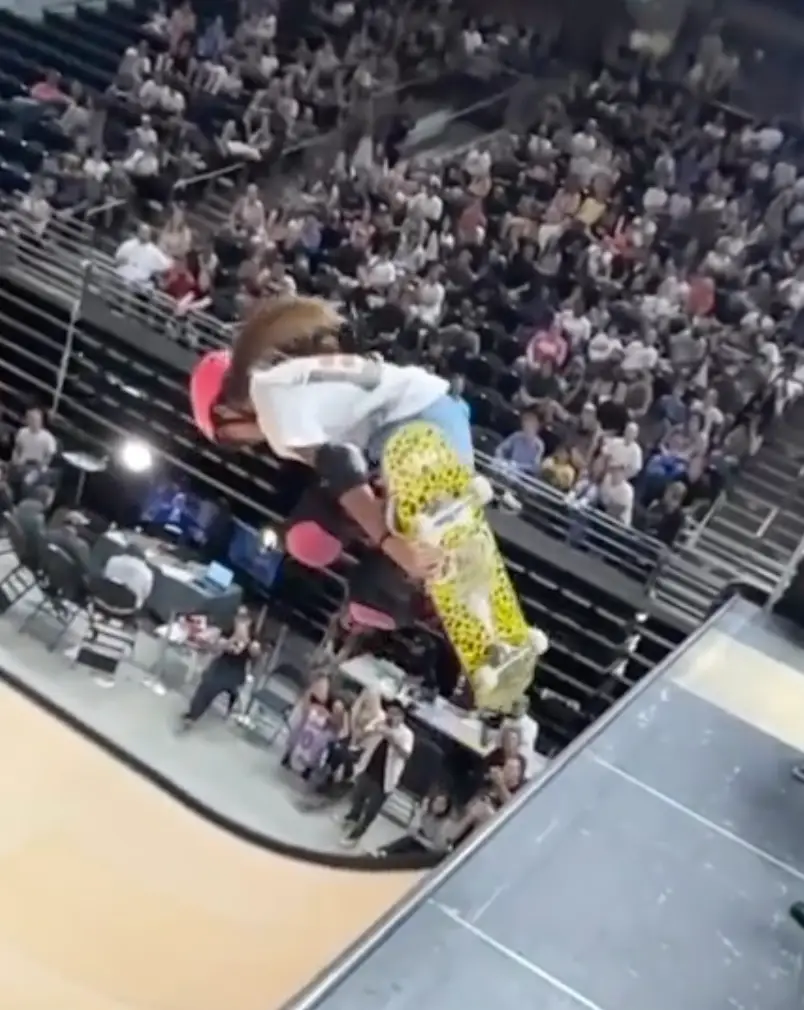 Arisa Trew sticking the first 720 landed by a woman.