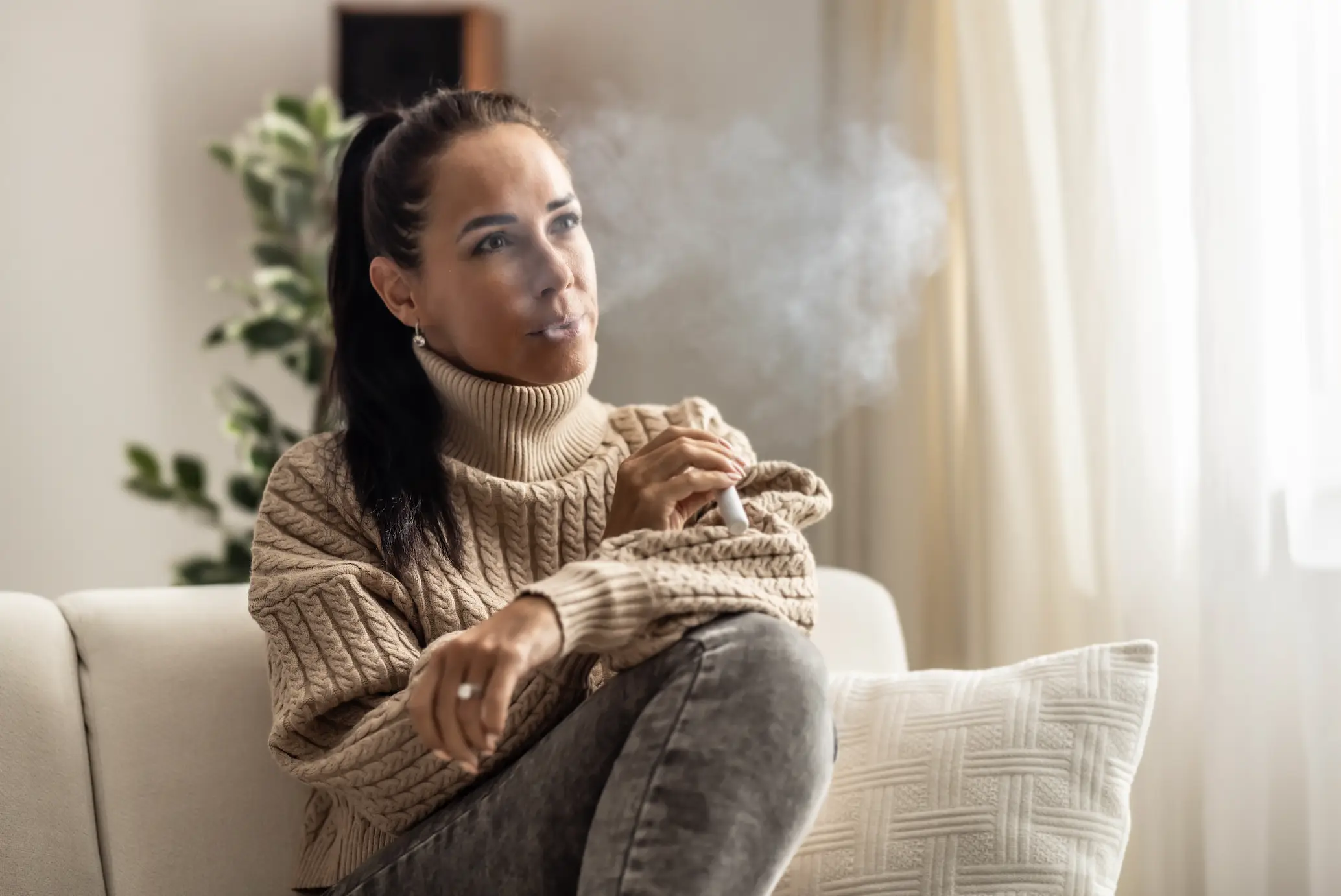 Giving up vaping proved difficult for Law but proved necessary due to how much she was doing the habit (Getty Stock Image)