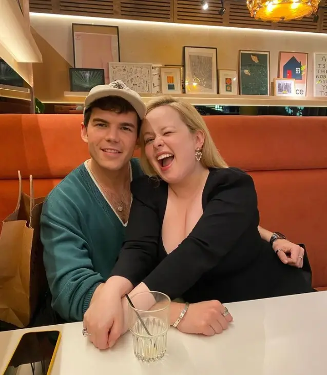 Nicola Coughlan and her co-star Luke Newton are at the centre of this season of Bridgerton. (Instagram/@nicolacoughlan)