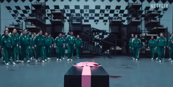 Fans noticed some drawings on the wall in the trailer (Netflix)