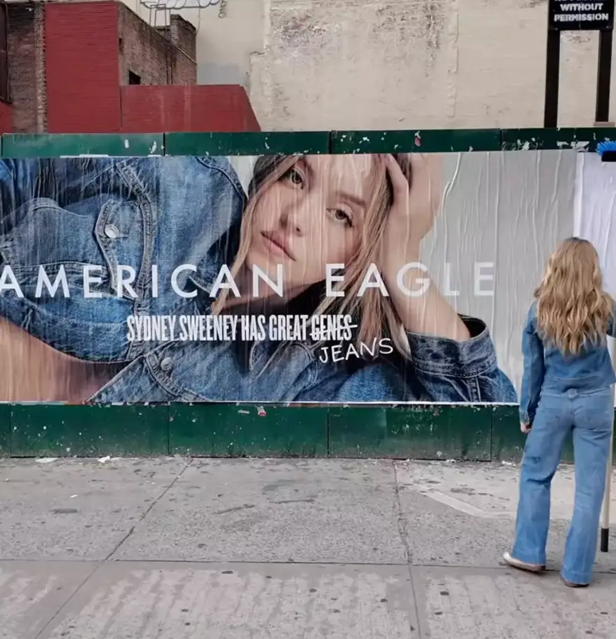 Sydney Sweeney appeared to brush off the criticism (American Eagle)