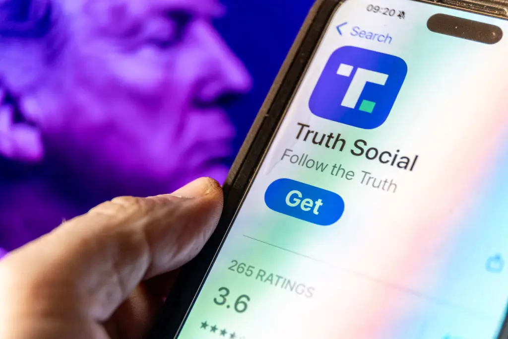 Truth Social users experienced technical issues on Saturday night (Anna Barclay/Getty Images)