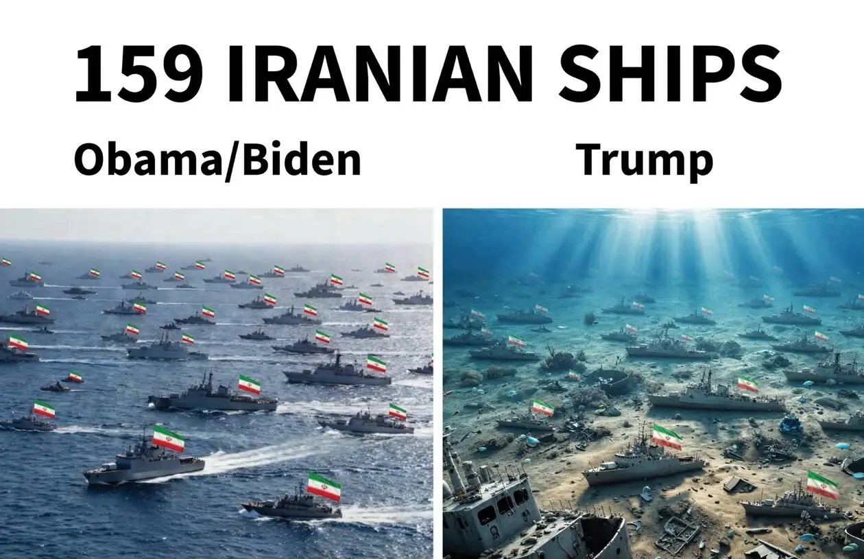 President Donald Trump stated that Iran's navy has been "completely obliterated" and that all of its 159 original ships are now "resting at the bottom of the sea" (DONALD TRUMP/TRUTH SOCIAL)