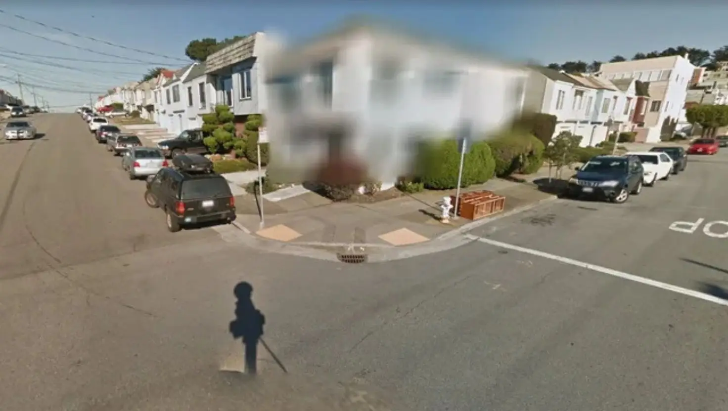 Some properties are blurred out on Google Maps Street View, as per request (Google Maps)