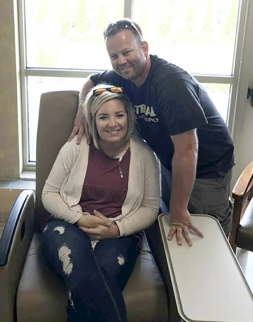 The mom underwent 12 rounds of chemotherapy (SWNS)