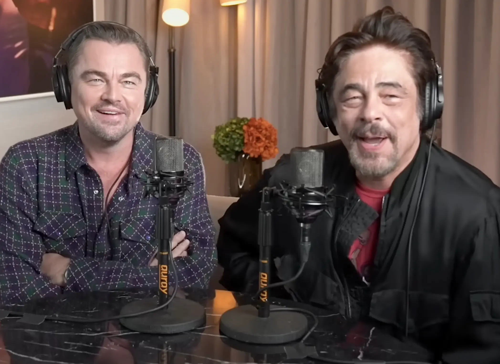 Leonardo DiCaprio and Benicio del Toro revealed that they were both urged to go by stage names rather than use their own names (YouTube/New Heights)