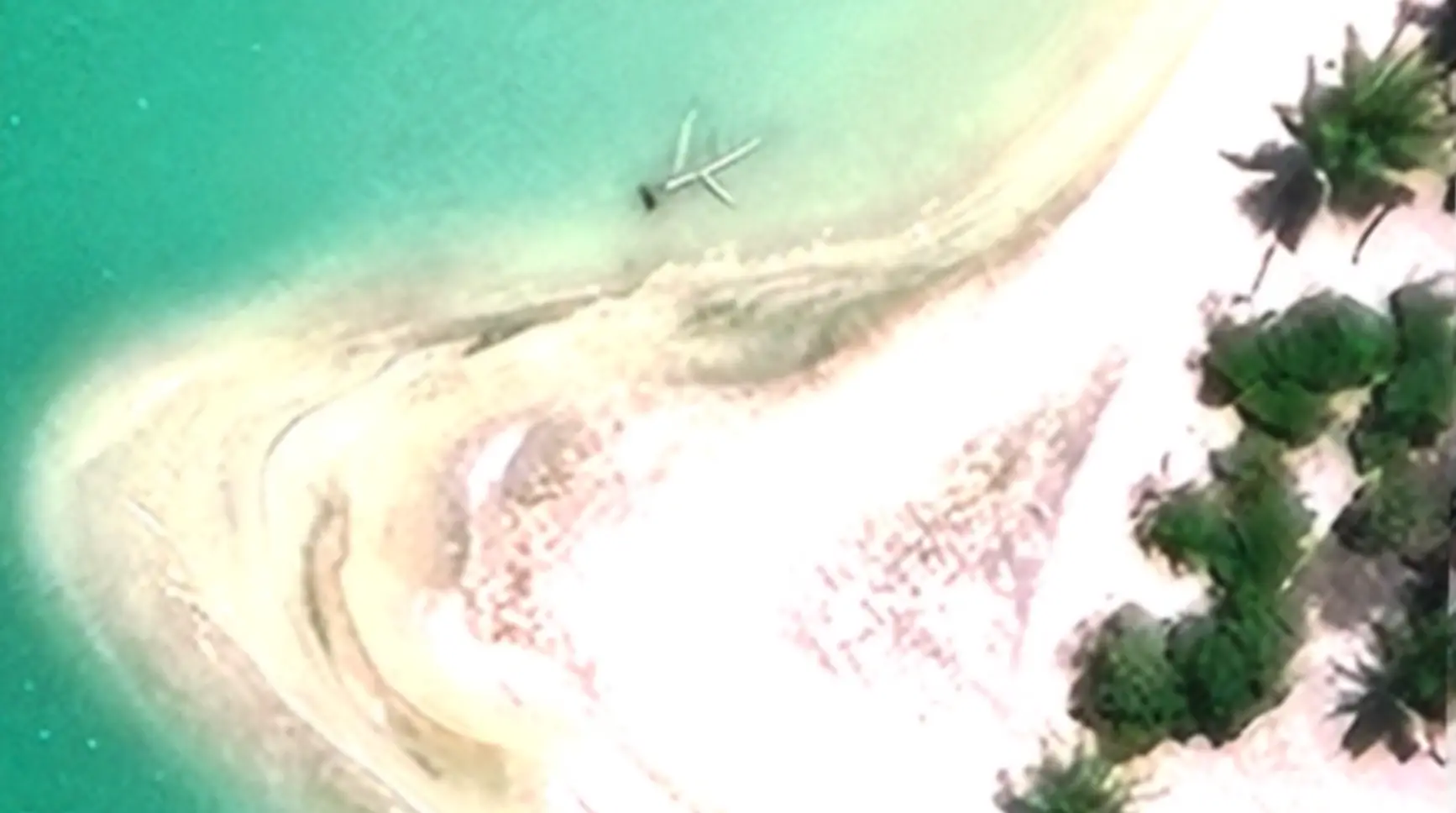 The object the team will investigate is in a lagoon on Nikumaroro (Rick Pettigrew, Archaeological Legacy Institute)