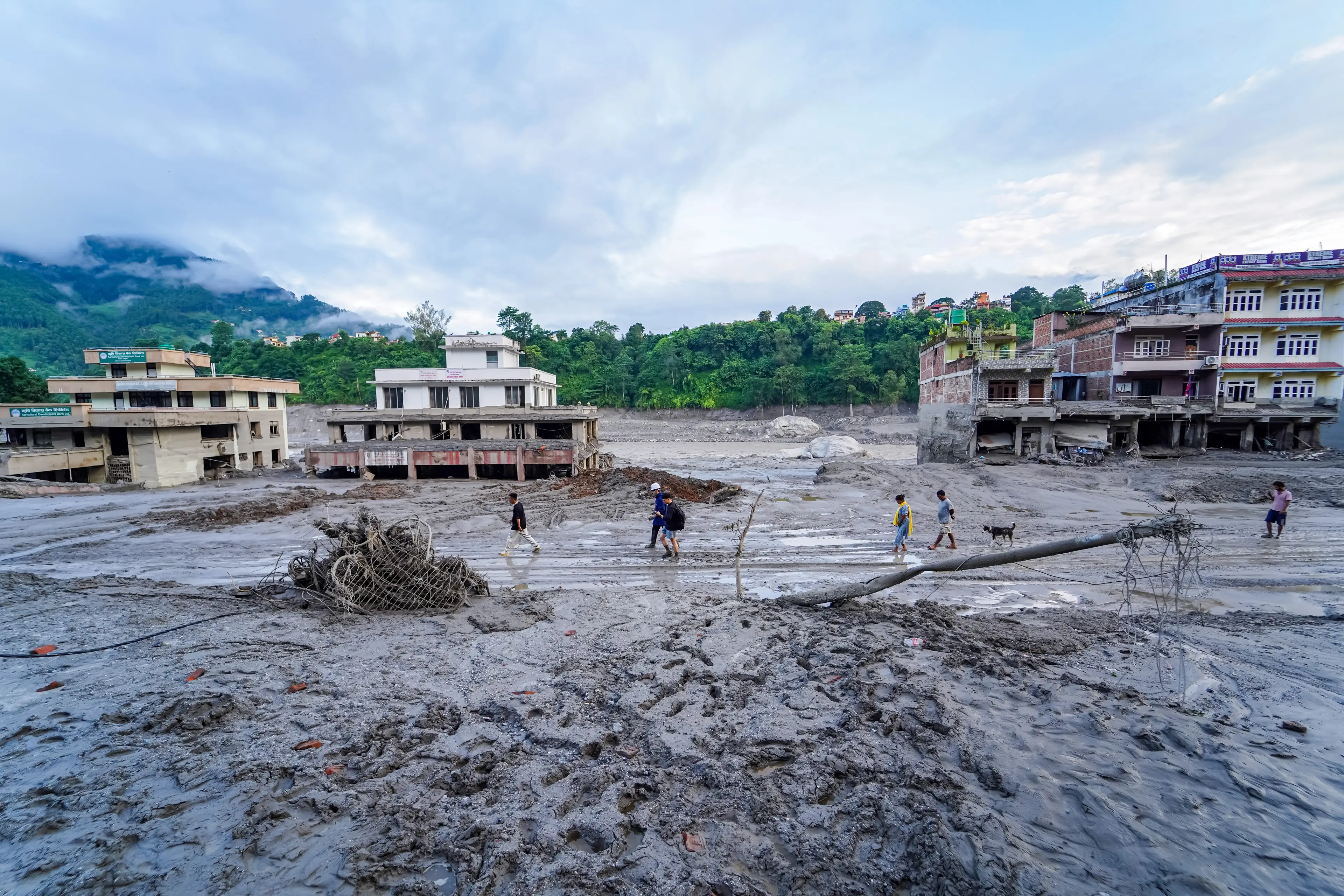 A massive glacial collapse caused the catastrophic flash floods (Ambir Tolang/NurPhoto via Getty Images)