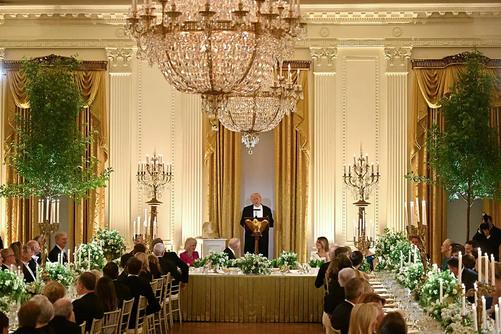 First Lady Melania Trump led the preparations for the state dinner (Samir Hussein/WireImage)