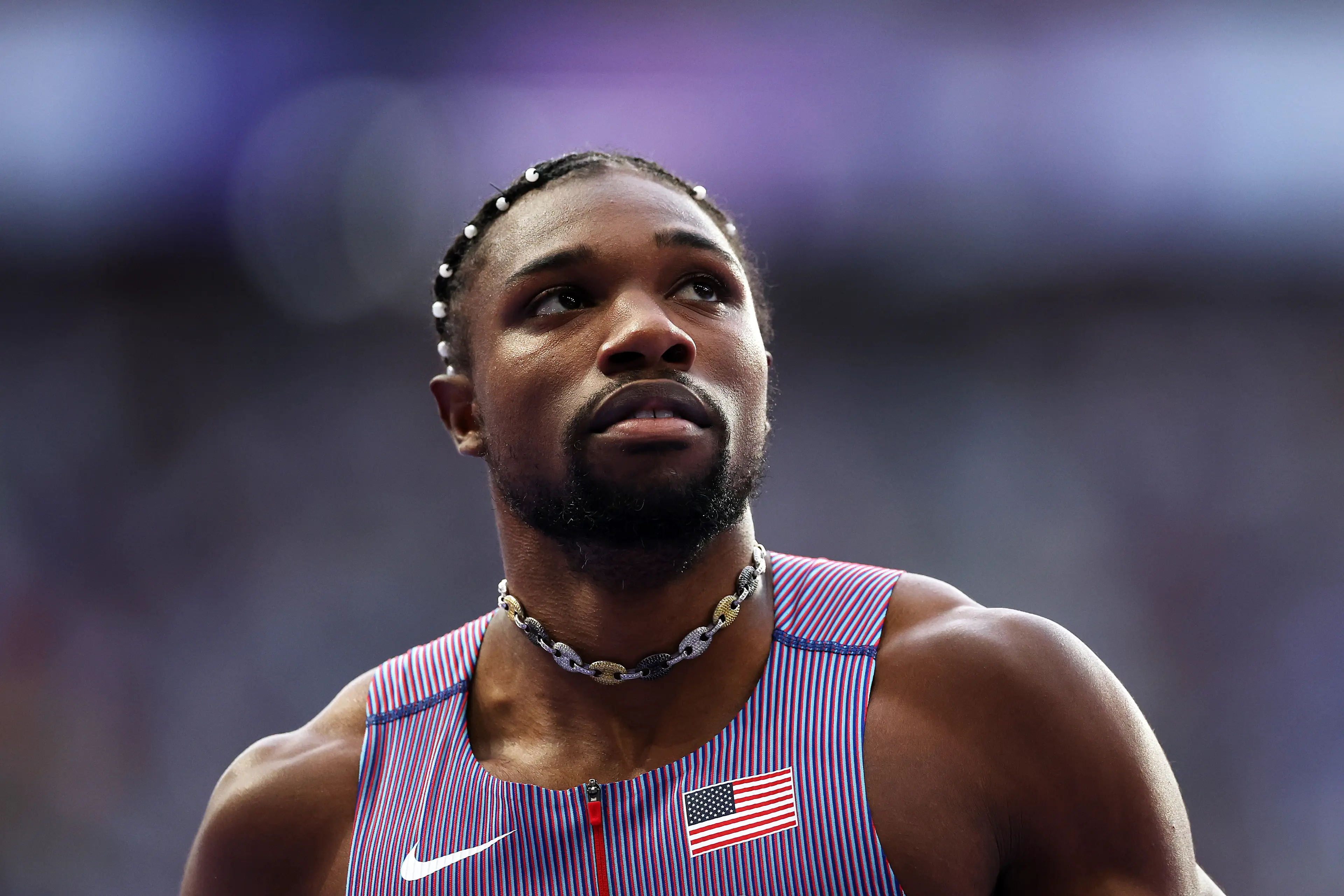 Noah Lyles is known for speaking his mind. (Patrick Smith/Getty Images)