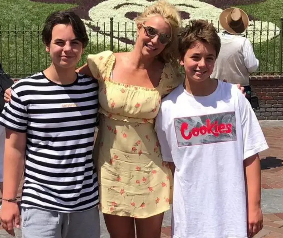 Britney Spears seen with her sons in 2019 (Instagram/@britneyspears)
