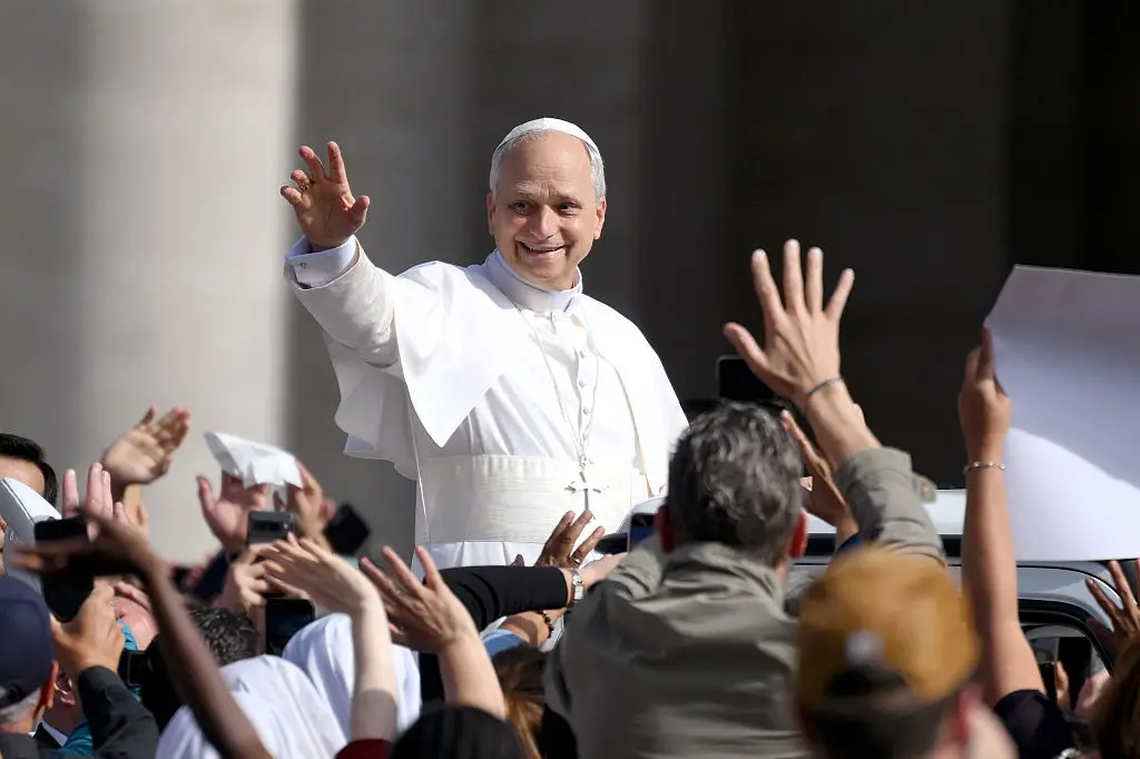 Pope Leo XIV, 71, was diagnosed with lung adenocarcinoma after doctors discovered a nodule in his lung. (Photo by David Ramos/Getty Images)