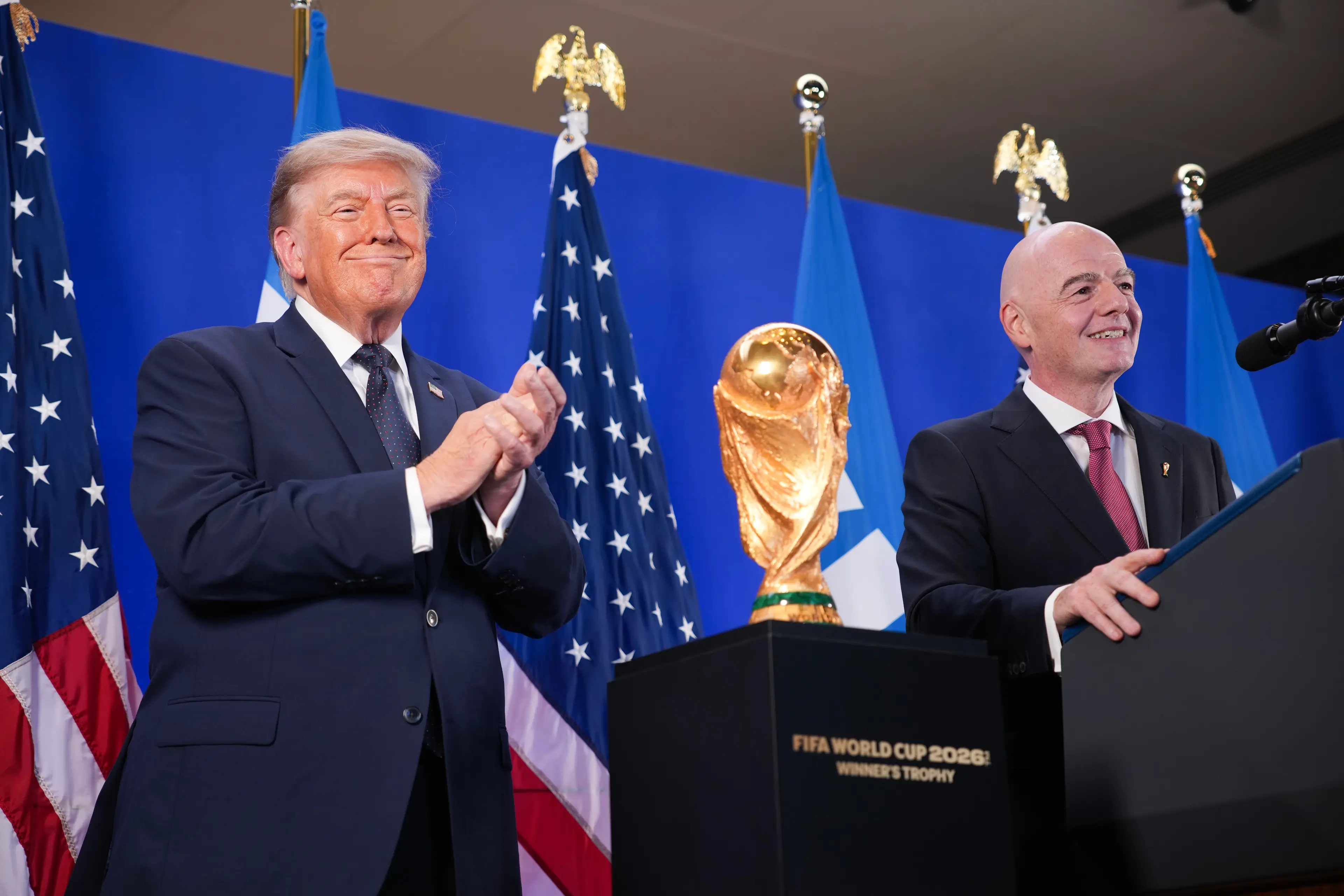 Trump has been speaking about the World Cup (Andrew Harnik/Getty Images)