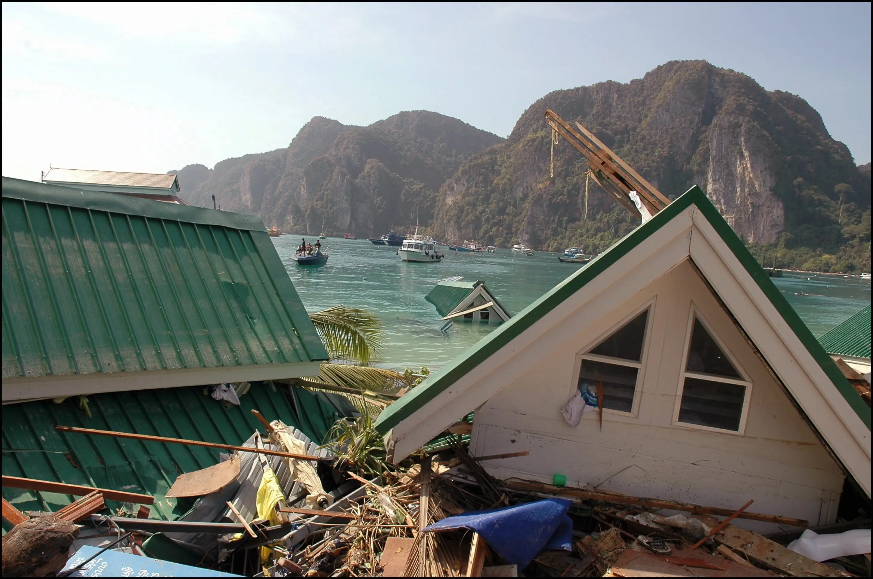 Thailand was devastated by the massive tsunami. (Patrick AVENTURIER/Gamma-Rapho via Getty Images)
