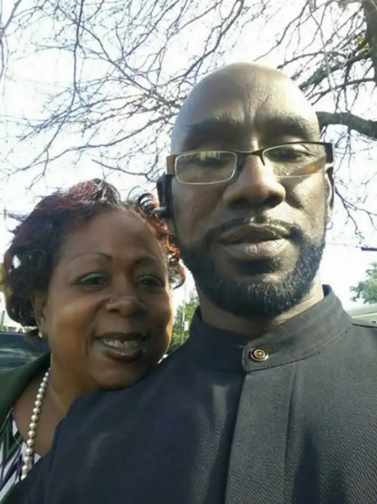 Kevin McAllister, pictured with his wife Adrienne Jones-McAllister, tragically died on Friday after being involved in a horrific accident with an MRI machine (Facebook)