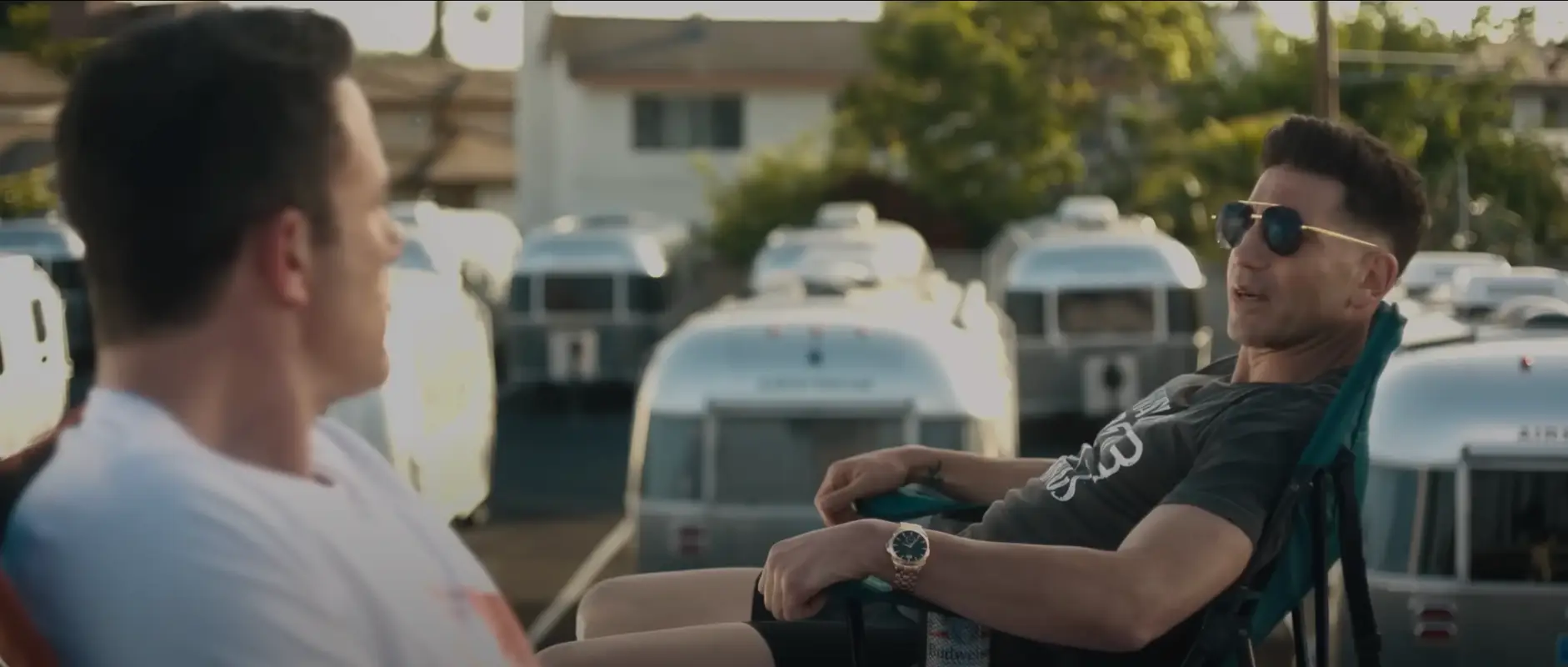 Affleck and Bernthal's brotherly banter gives some comic relief to the action-packed film (Amazon MGM Studios)