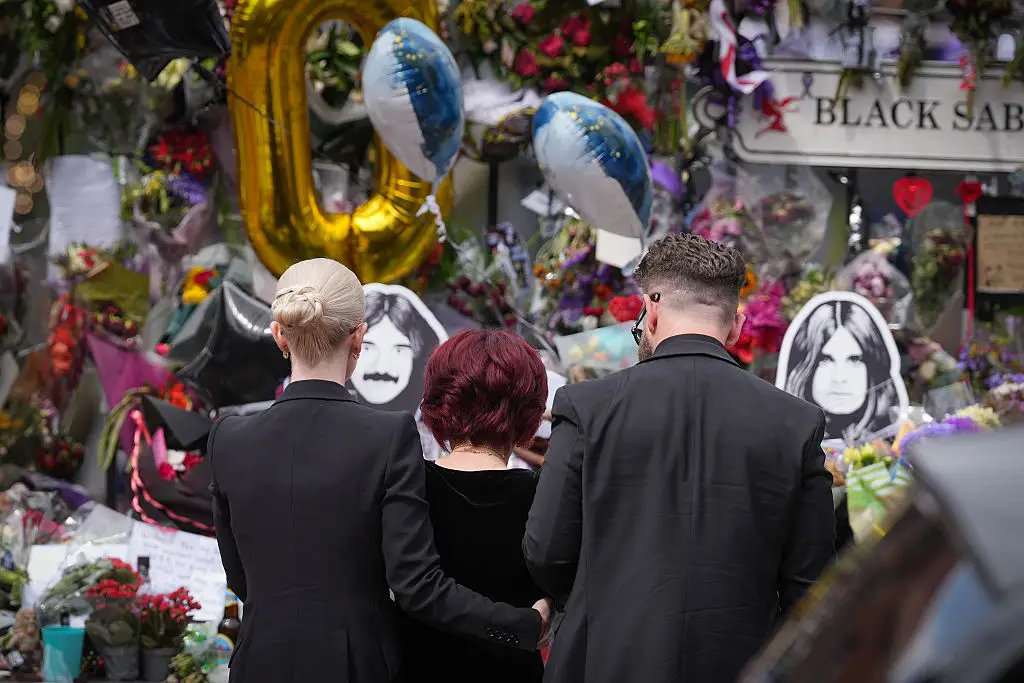 The Osbournes visited the tribute in Birmingham (Christopher Furlong/Getty Images)