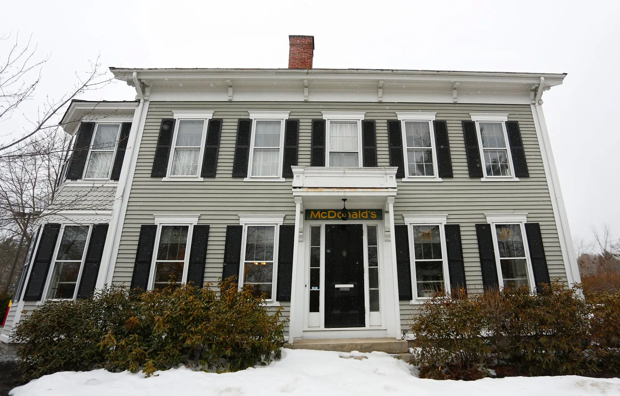 The restaurant is located inside a mansion from the 1850s.