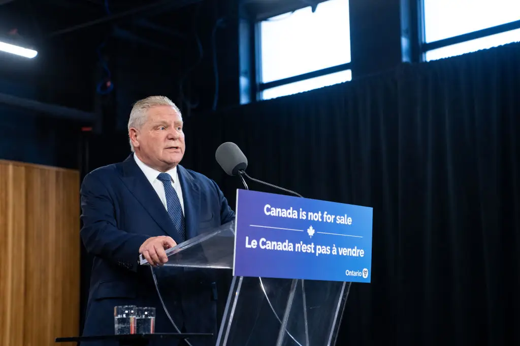 Ontario Premier Doug Ford has threatened to hike electric bills for 1.5 million Americans (Katherine KY Cheng/Getty Images)