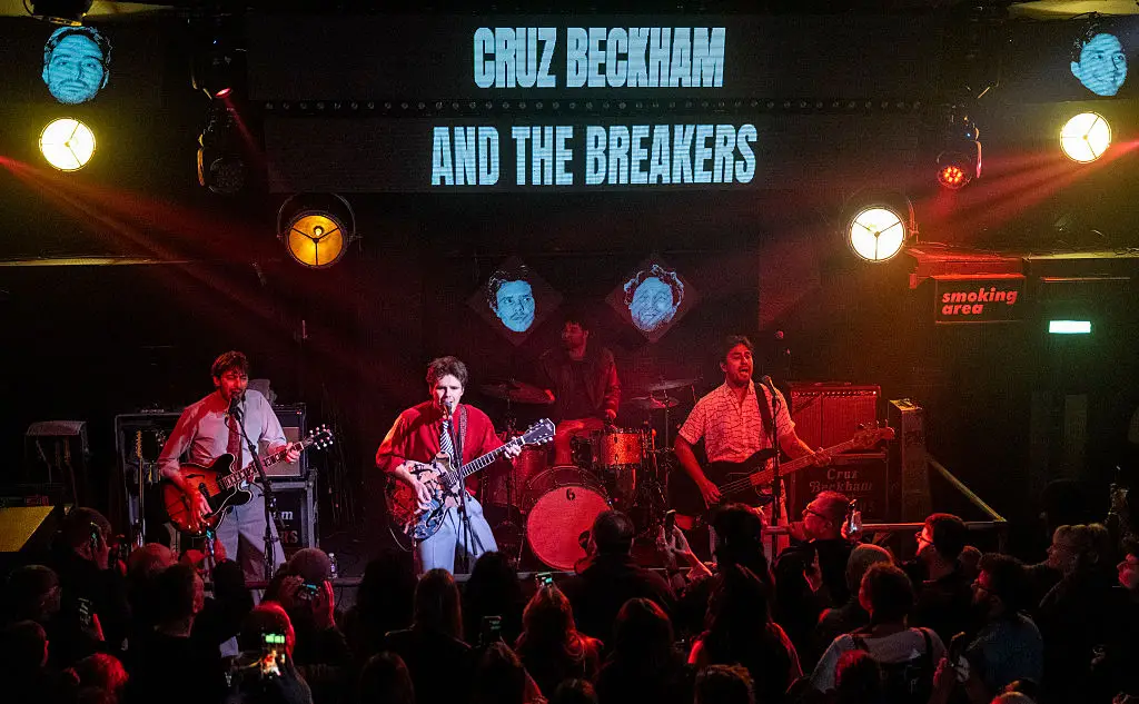 Cruz Beckham and the breakers revealed the new song while on their first tour through Europe (Katja Ogrin/Getty Images)