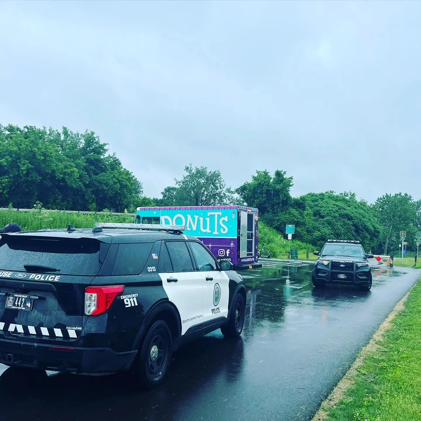 Police miraculously found the truck within an hour of it being reported as stolen.