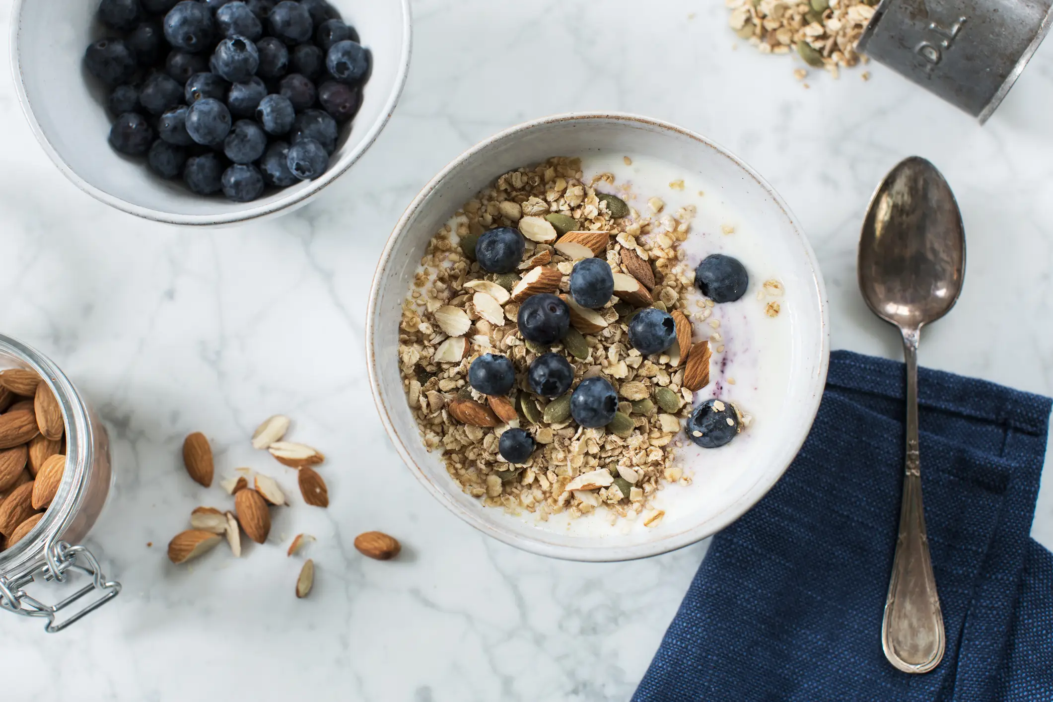 Try enjoying your blueberries with some granola and yoghurt! (Getty stock)
