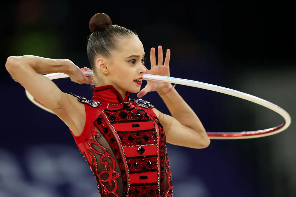 The young gymnast said she was 'proud' to be representing Ukraine. (Jamie Squire/Getty Images)