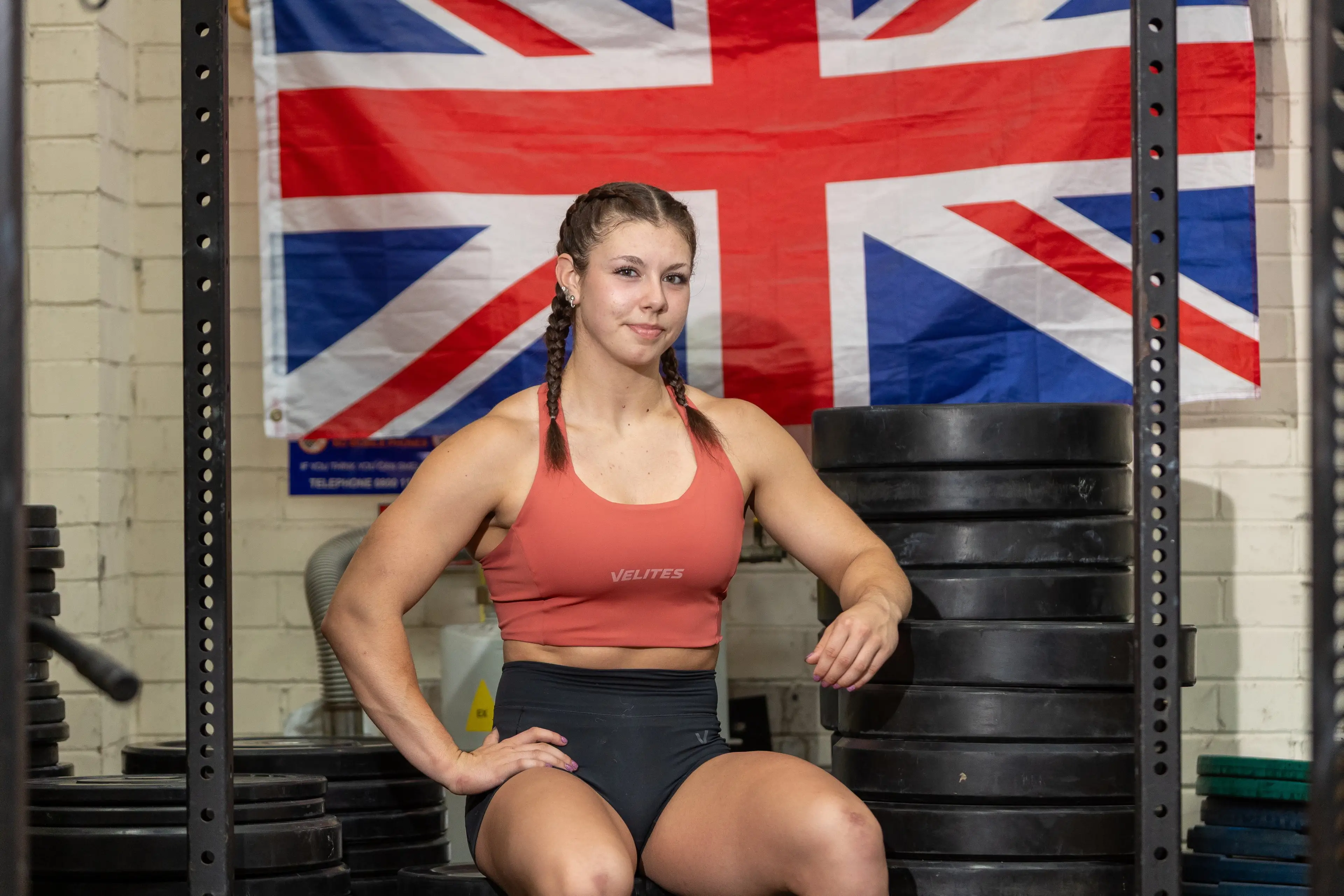 She can lift nearly double her bodyweight above her head (SWNS)