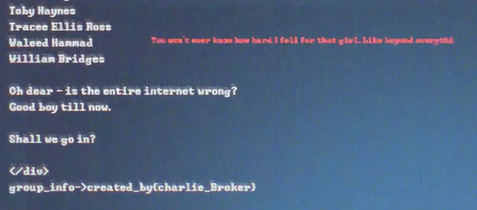 Netflix's announcement featured cryptic phrases and names (X/NetflixUK)