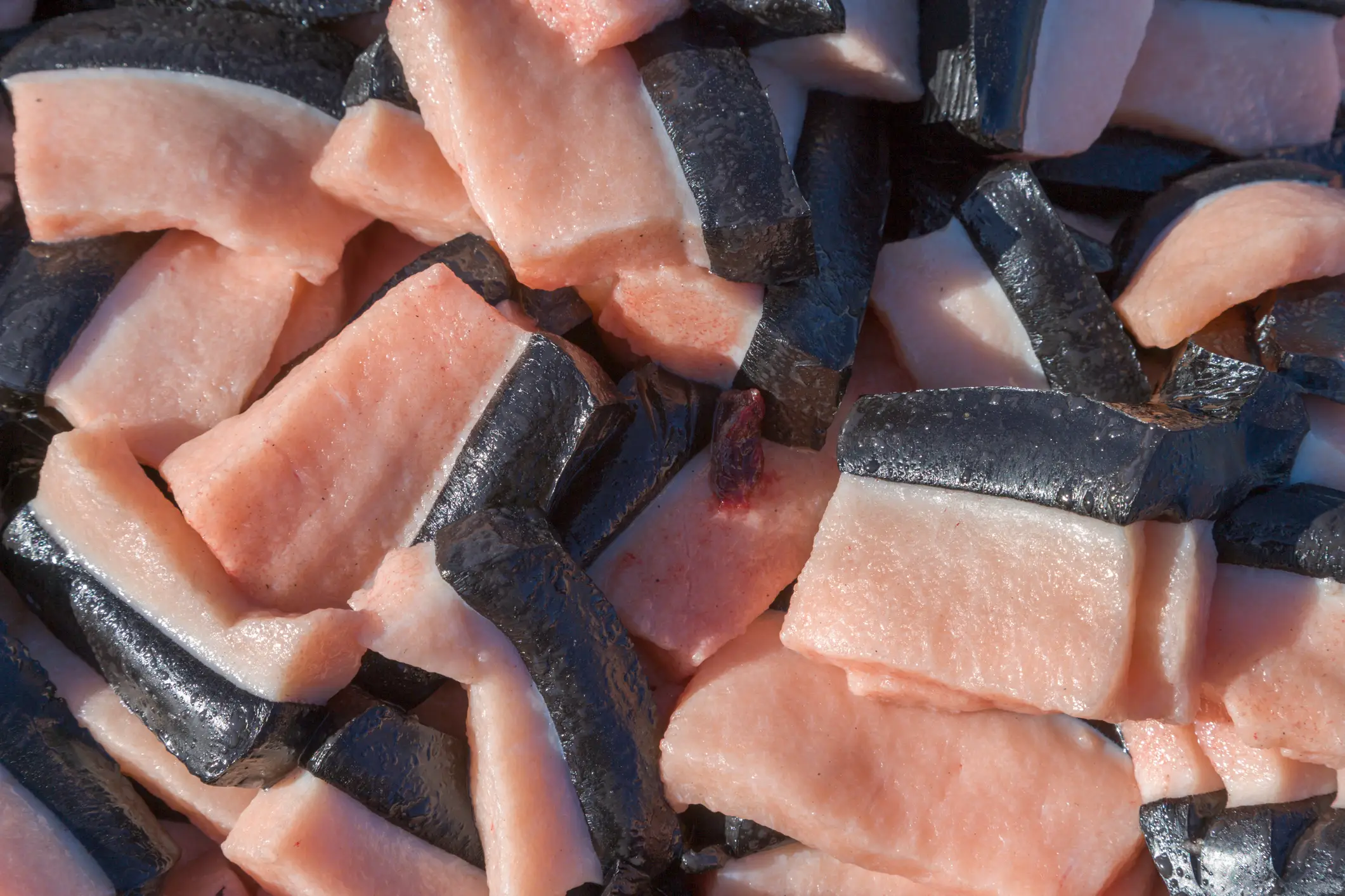 Muktuk is a delicacy in Alaska (Patrick J. Endres/Getty Images)