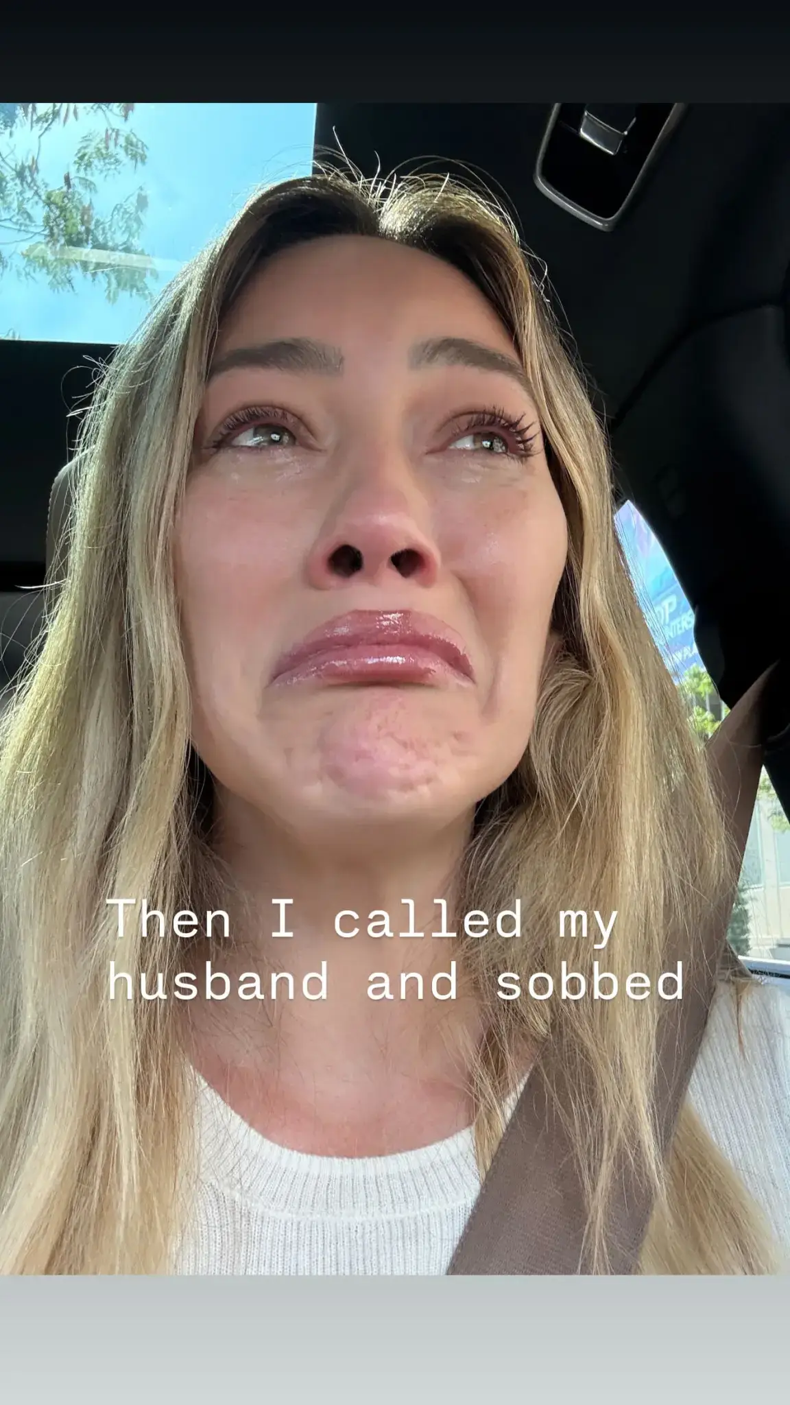 Duff explained how she was crying to her husband after the costly mistake (Instagram/@hilaryduff)