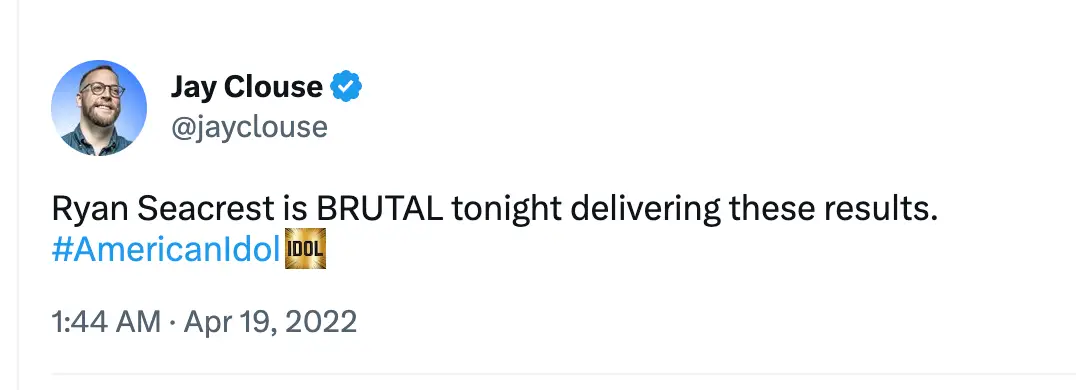 Seacrest revealed who was in the final 12.