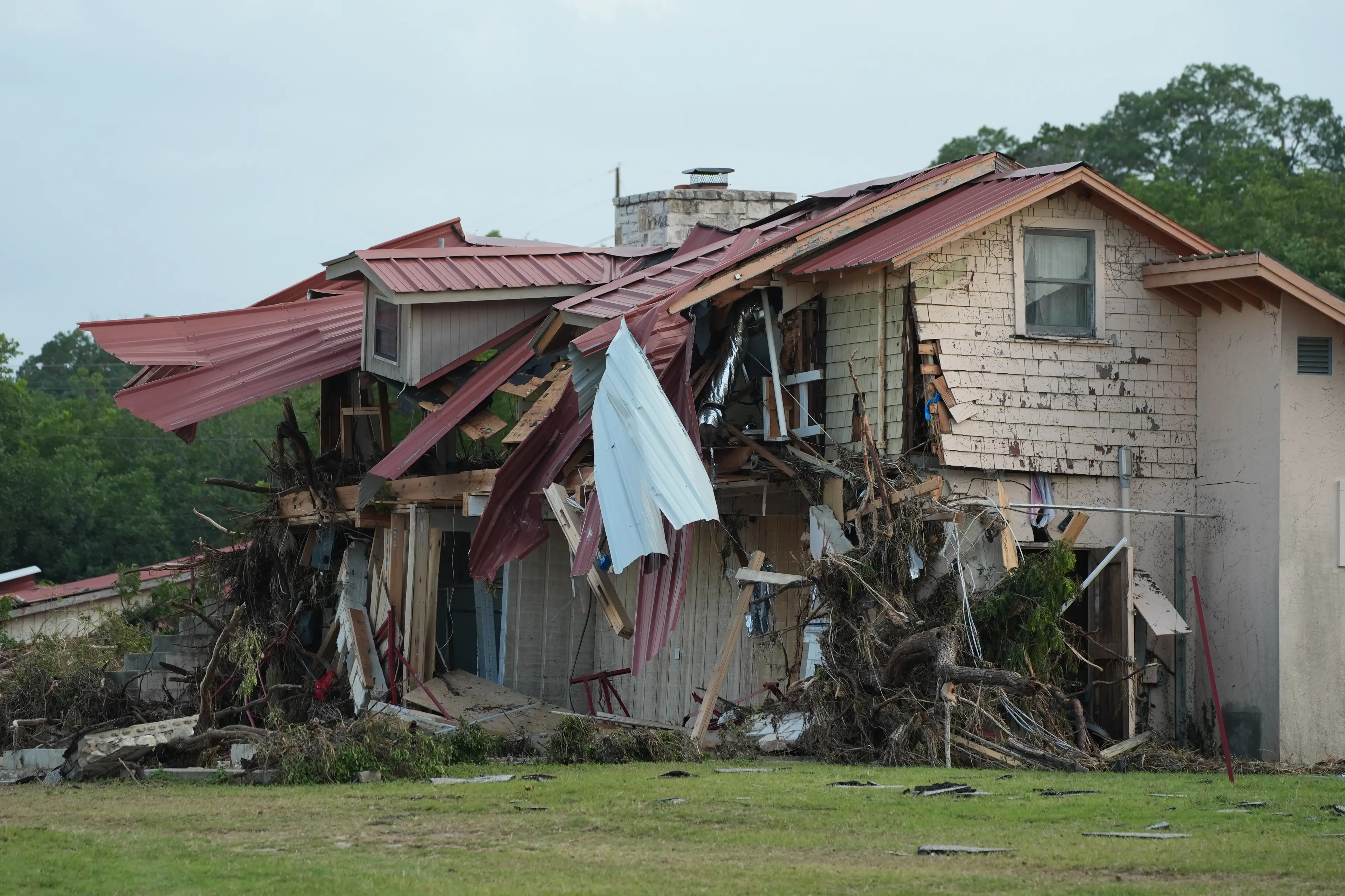 The camp flooded as campers slept (Lokman Vural Elibol/Anadolu via Getty Images)