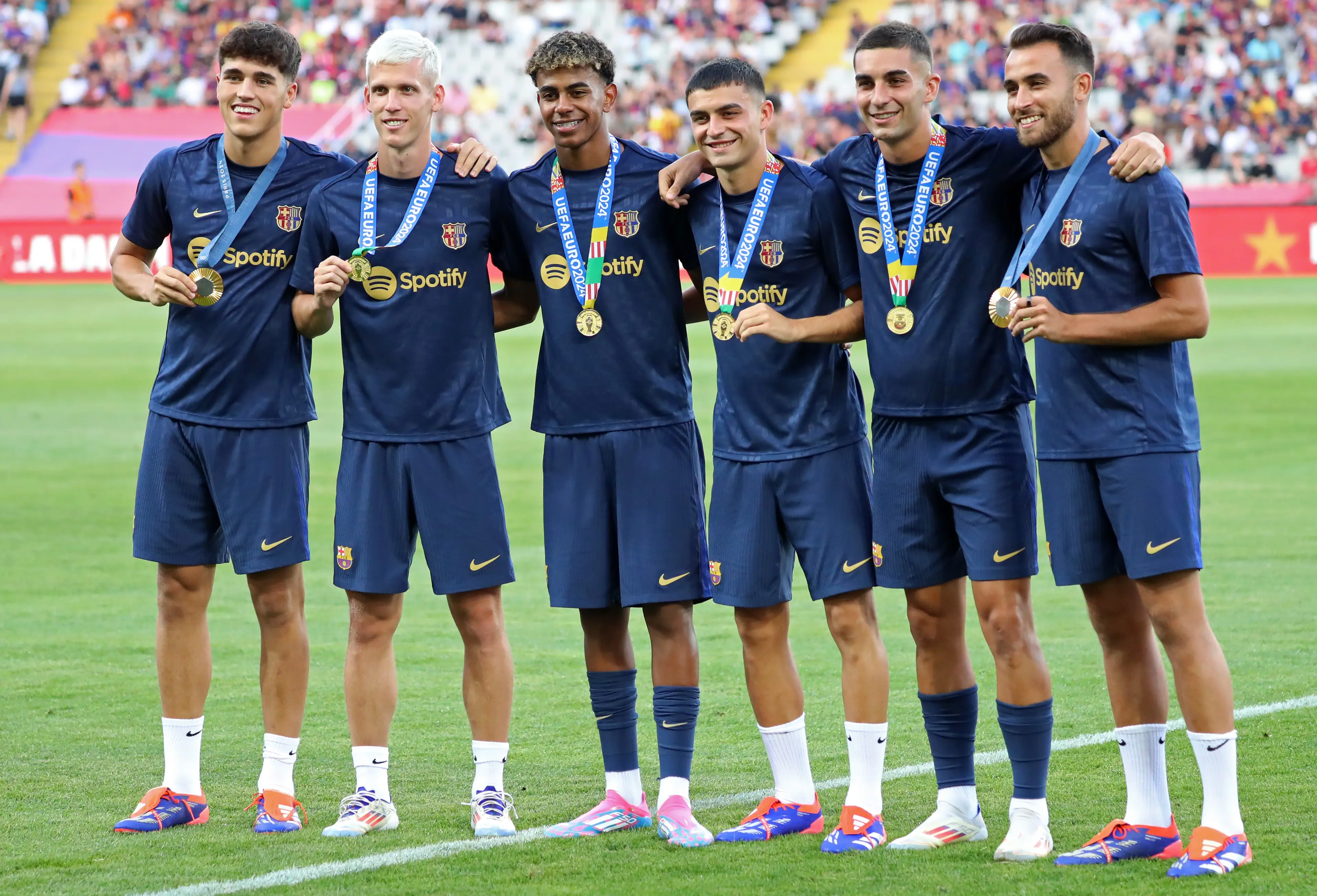 Spain won gold at the Olympics soccer final on Saturday (August 10). (Joan Valls/Urbanandsport /NurPhoto via Getty Images)