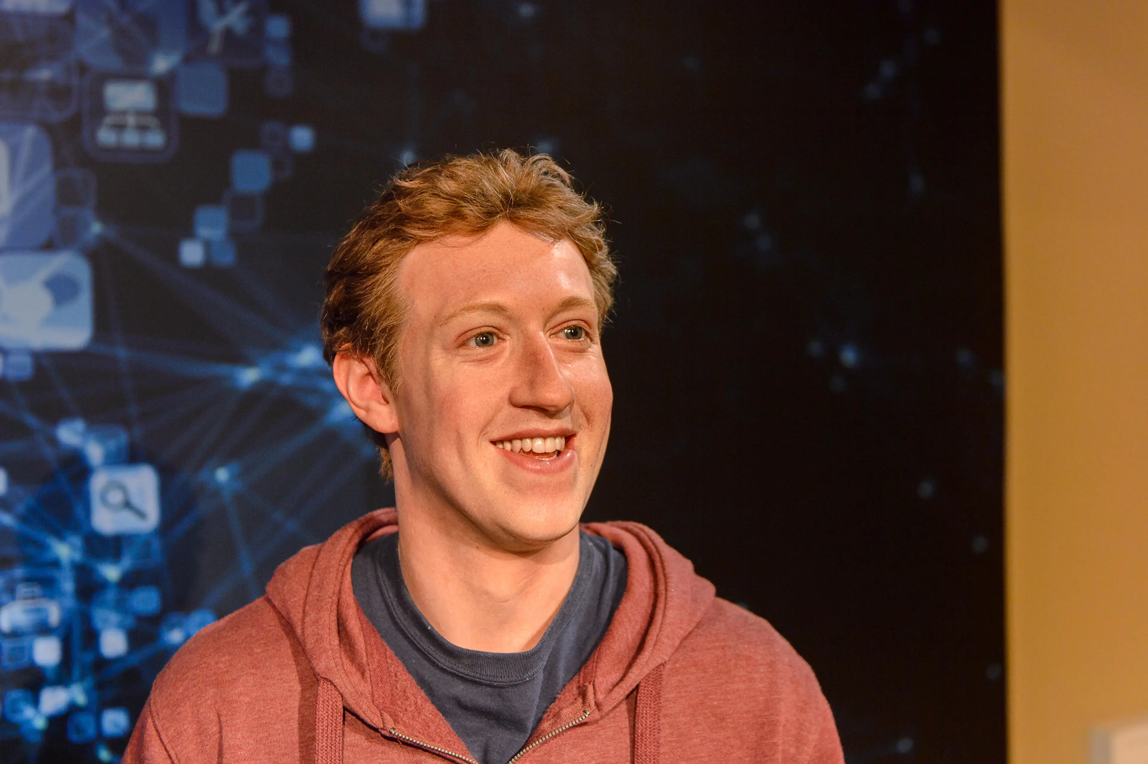 Mark Zuckerberg's waxwork.