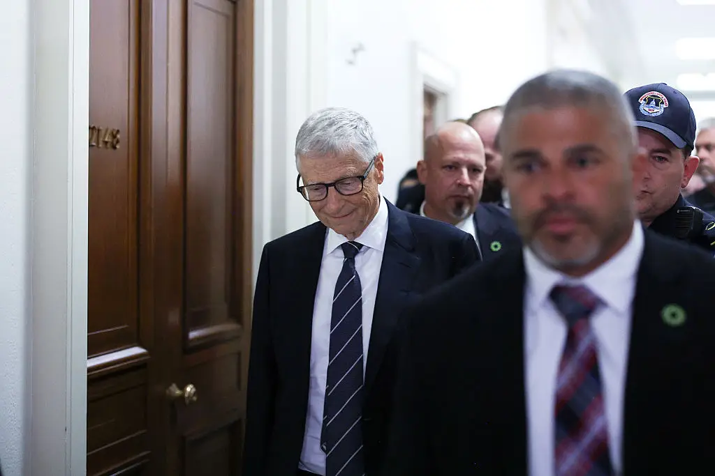 Gates appeared for a closed interview on June 10 (Photo by Tom Brenner/Getty Images)