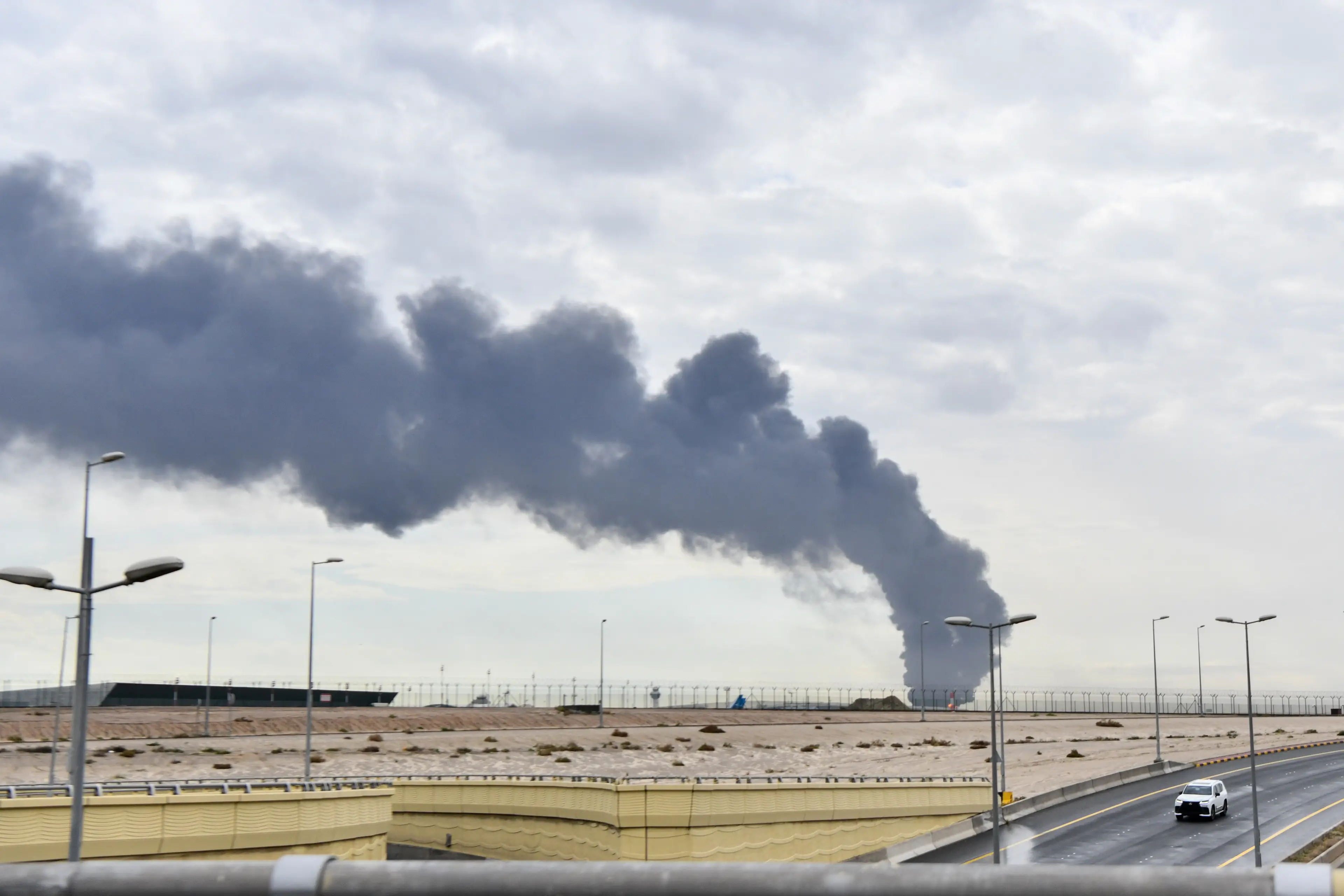 Kuwait's International Airport has been targeted (Stringer/Anadolu via Getty Images)