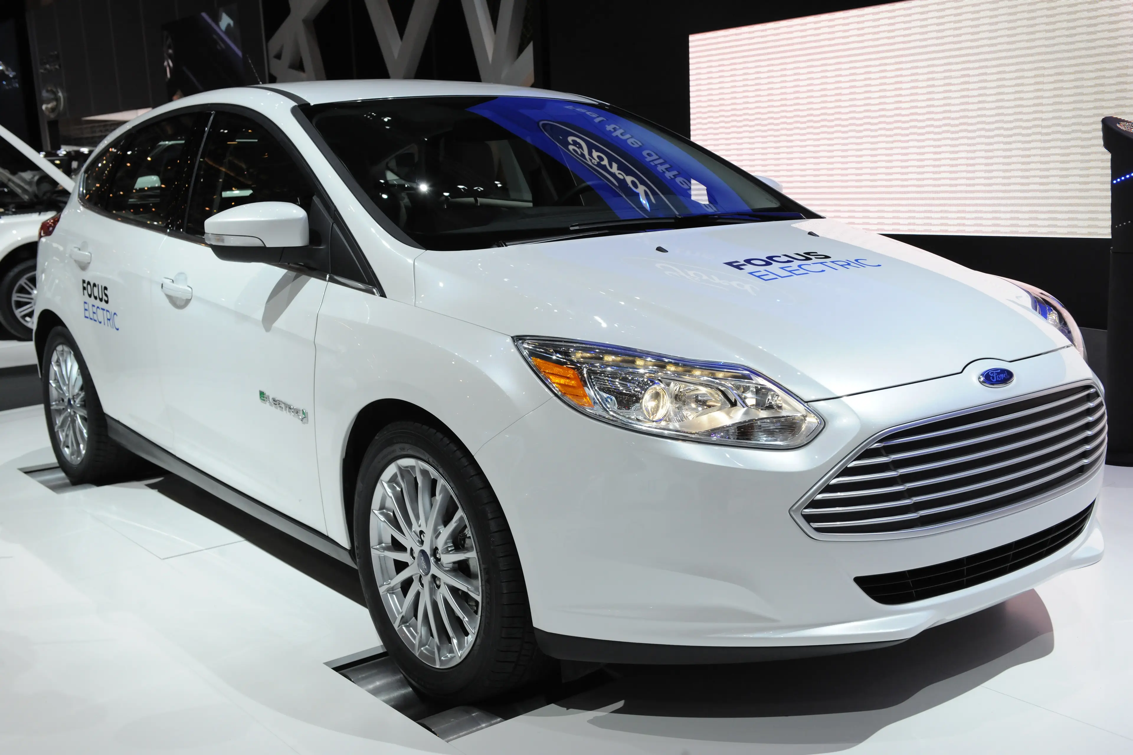 The Ford Focus Electric was made from December 2011 to May 2018 (Jean-Marc ZAORSKI/Gamma-Rapho via Getty Images)