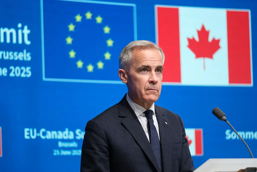 Mark Carney was warned not to retaliate again (Thierry Monasse/Getty Images)