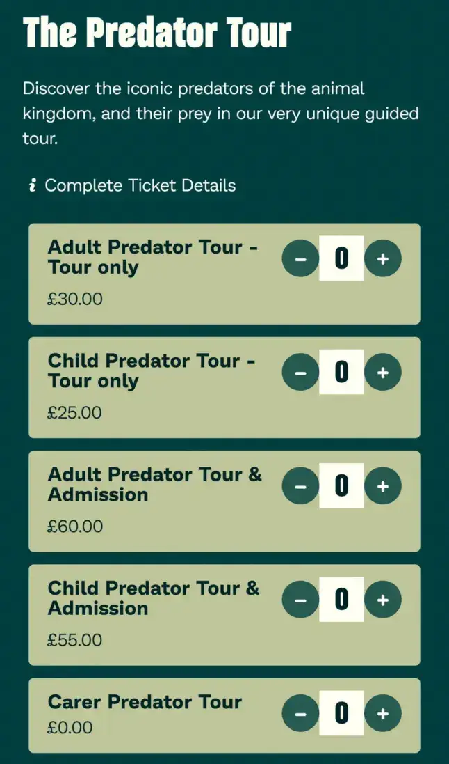 Chester Zoo 'quickly changed' the error (Chester Zoo/@MartynHolland/X)