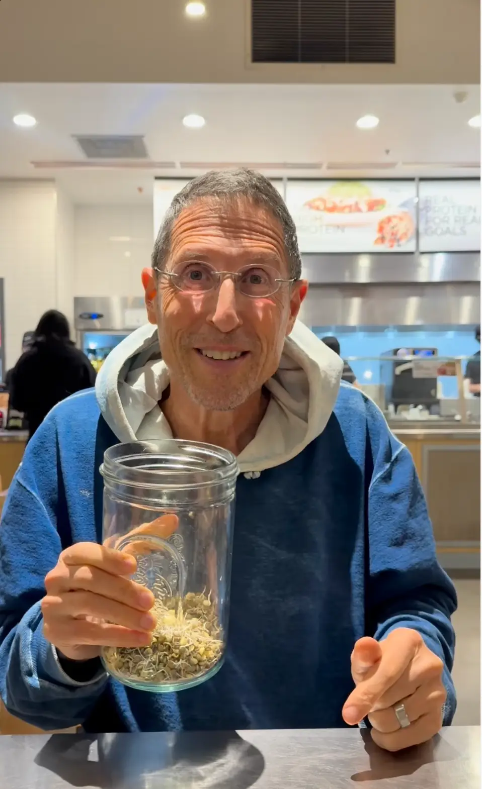 Doug Evans lived off sprouts for 30 days (Doug Evans/Instagram)