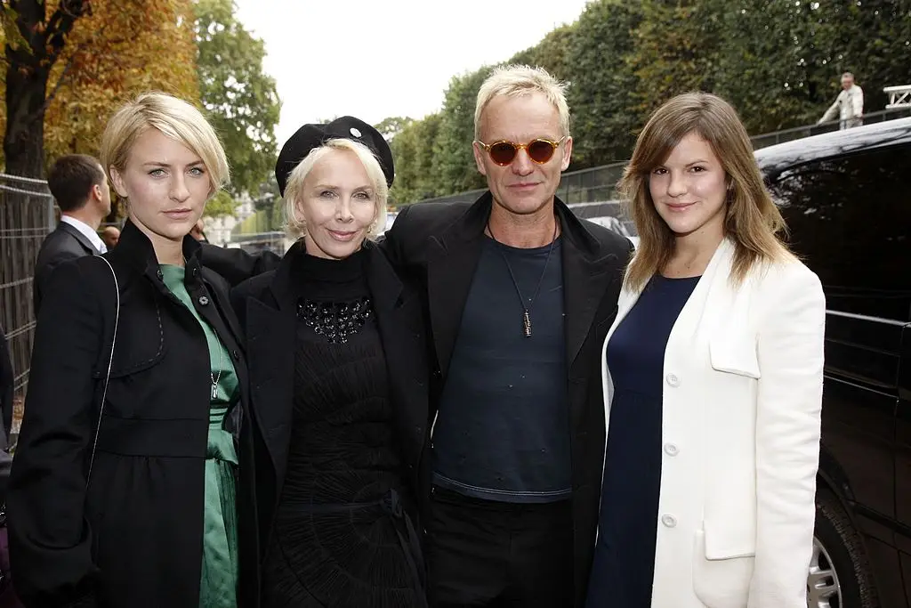 Sting with his wife Trudie and his daughters (Photo by Michel Dufour/WireImage)