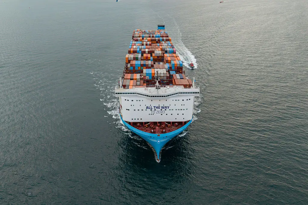 The alleged report suggests drones could be fired from shipping containers on freight ships (Photo by VCG/VCG via Getty Images)