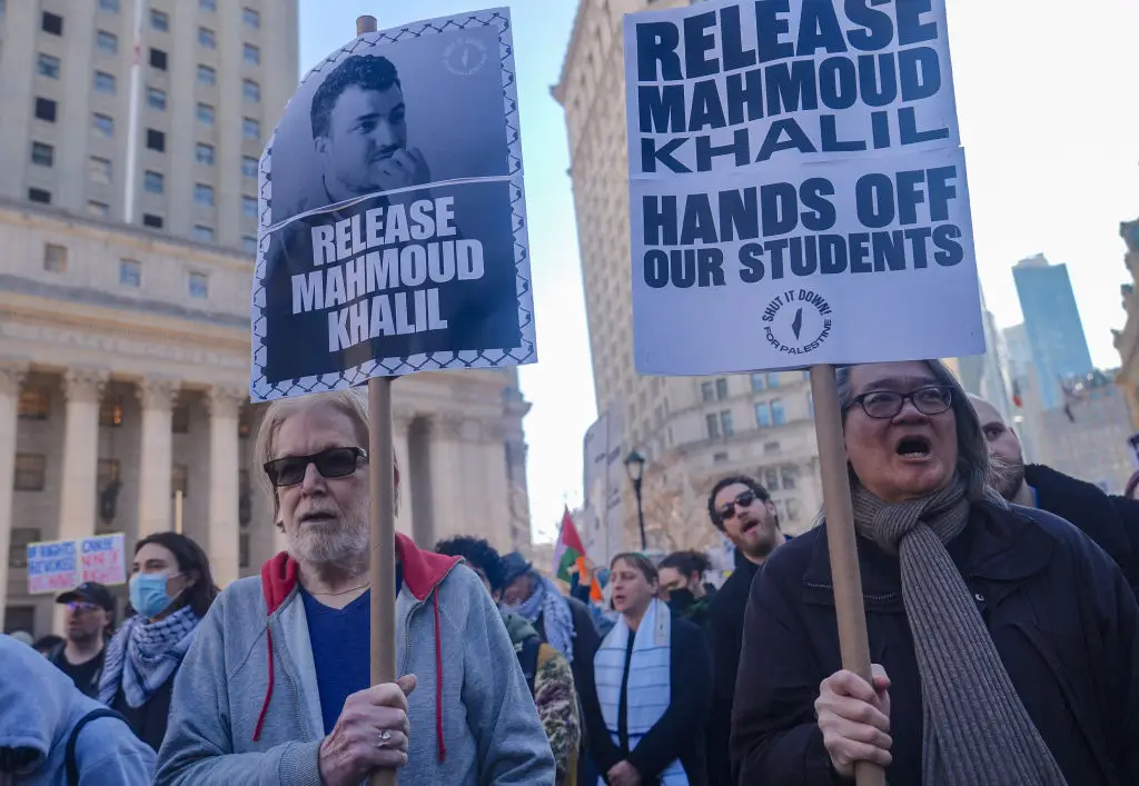 People have been calling for Khalil's release (Selcuk Acar/Anadolu via Getty Images)